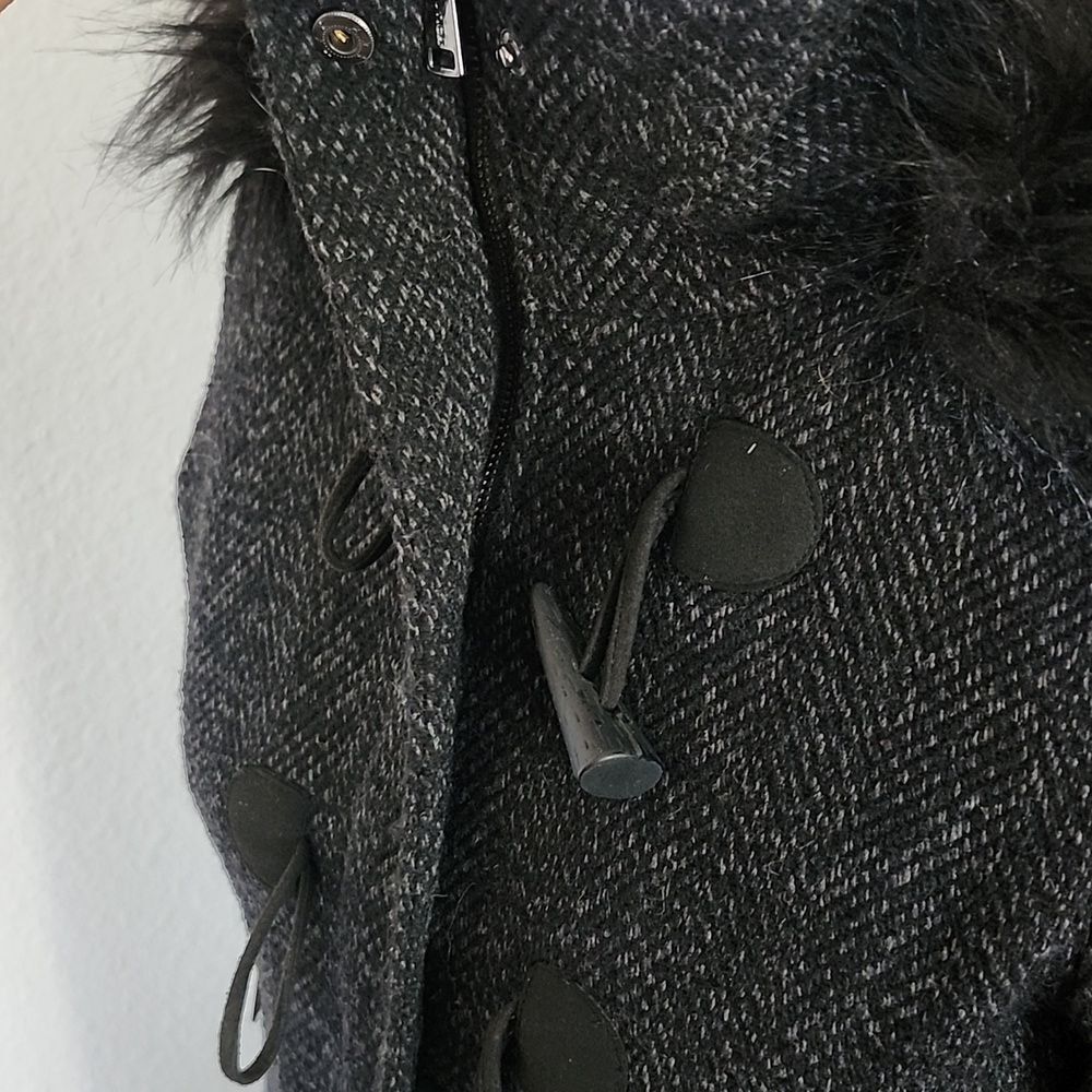 Nautica Wool Blend Coat Quiet Luxury Dark Academia Sophisticated Chic Size XS - Picture 7 of 10